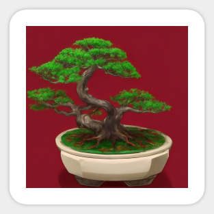 Bonsai Tree Japan Established Sticker